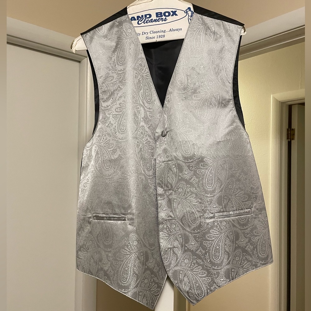 Paisley gray vest